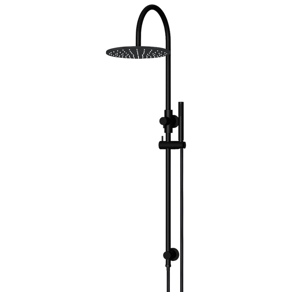 Meir 300mm Round Overhead Shower Set Single Function Hand Shower Matte Black