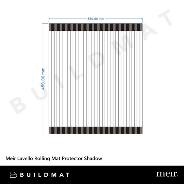 Meir Lavello Stainless Steel Rolling Mat Protector Shadow Gunmetal