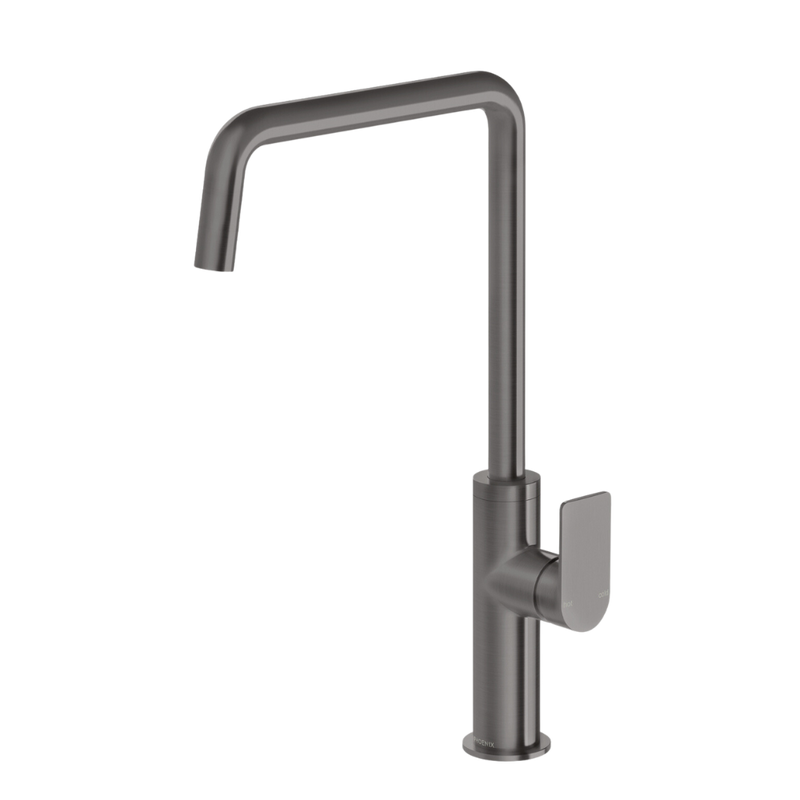 Mekko Brushed Carbon Sink Mixer 190mm Squareline