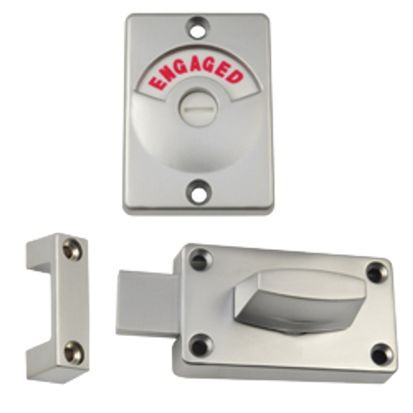 Metlam 100 Lock And Indicator Set Visible Fix In Satin Chrome Plate