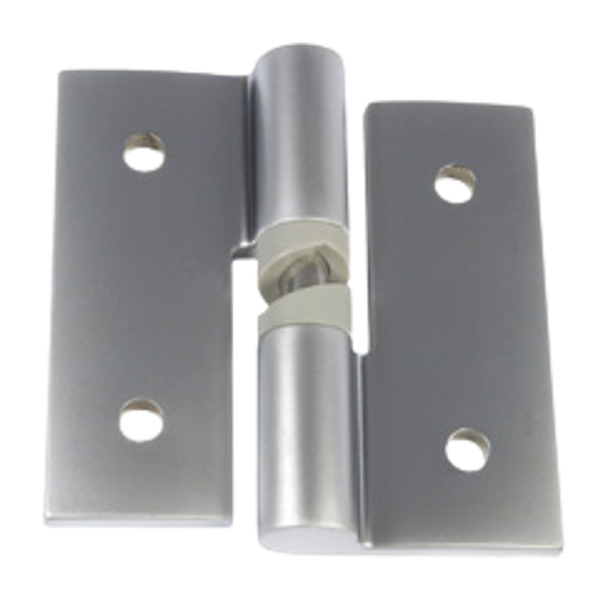 Metlam 106B Gravity Hinge Bolt Through In Satin Chrome Plate