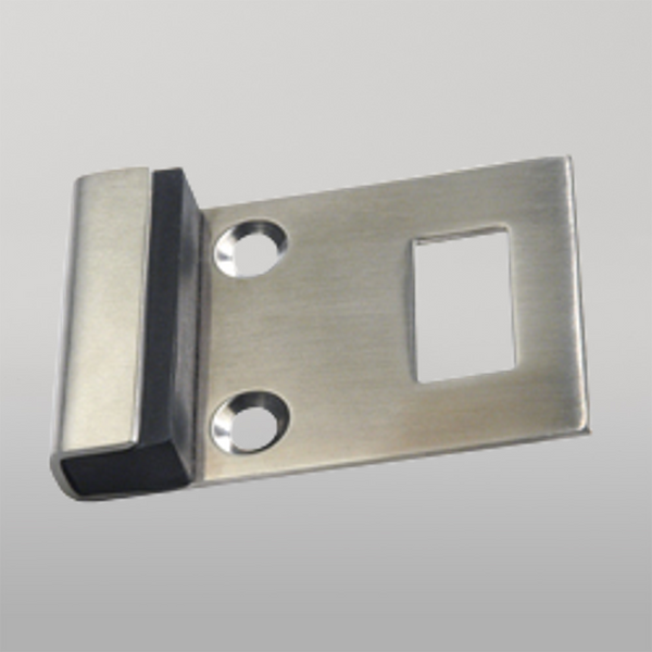 Metlam 115 Combined Door Bumper And Staple In Satin Stainless Steel