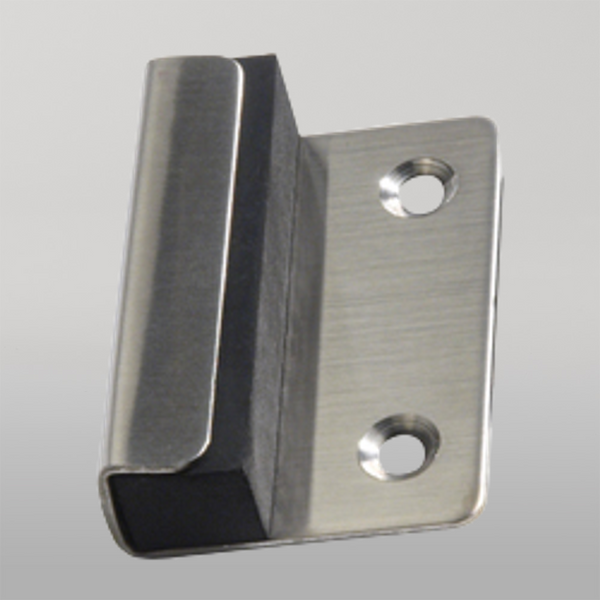 Metlam 116 Edge Mounted Door Bumper In Satin Stainless Steel