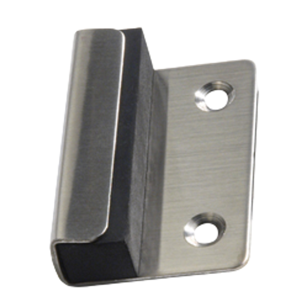 Metlam 116 Edge Mounted Door Bumper In Satin Stainless Steel