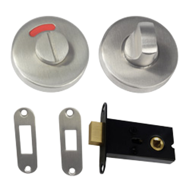 Metlam 400 Morticed Lock And Indicator Set Concealed Fix In Satin Stainless Steel