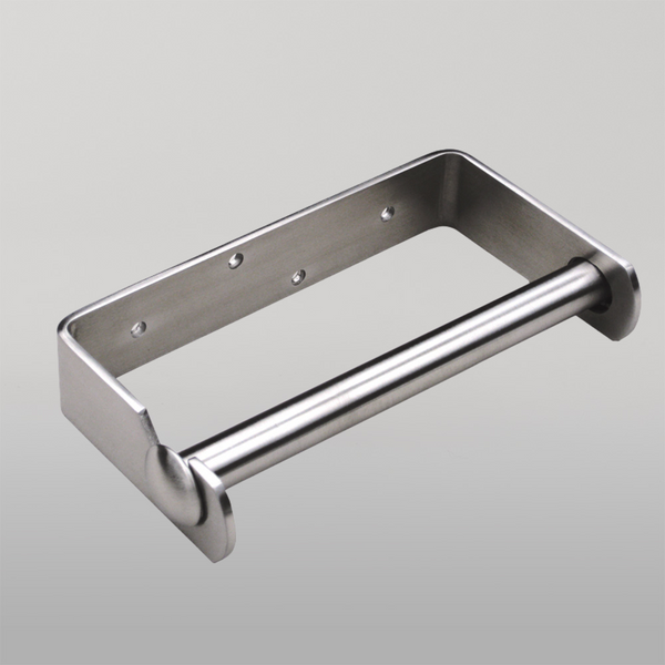 Metlam Single Toilet Roll Holder Visible Fix In Brushed Aluminium