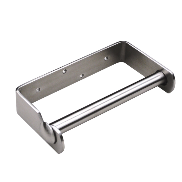 Metlam Single Toilet Roll Holder Visible Fix In Brushed Aluminium