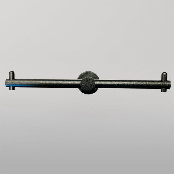 Metlam Double Toilet Roll Holder Concealed Fix In Designer Black