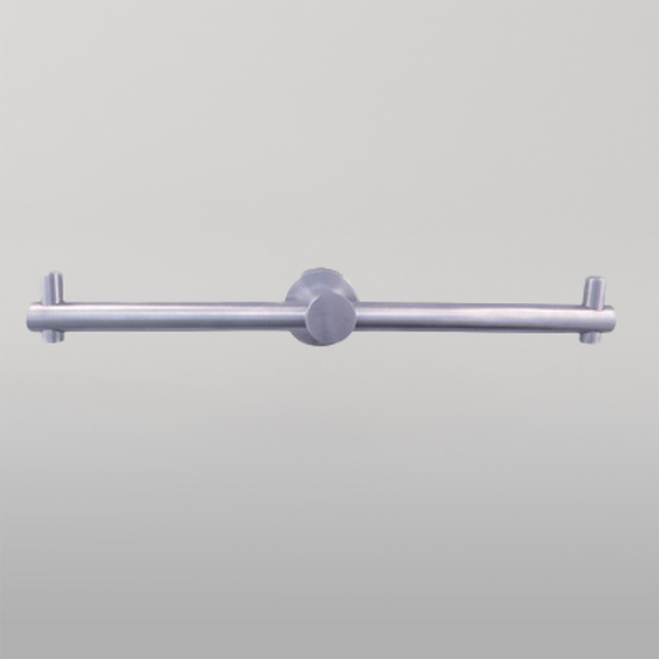 Metlam Double Toilet Roll Holder Concealed Fix In Satin Stainless Steel