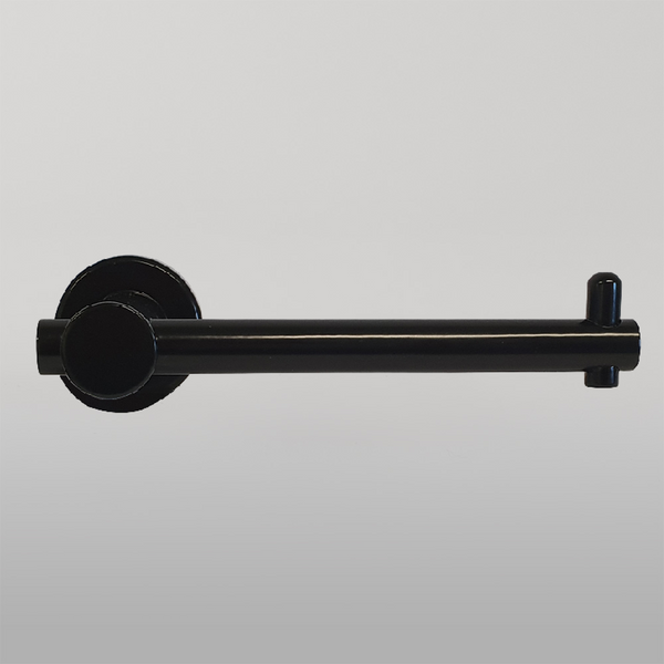 Metlam Single Toilet Roll Holder Concealed Fix In Designer Black