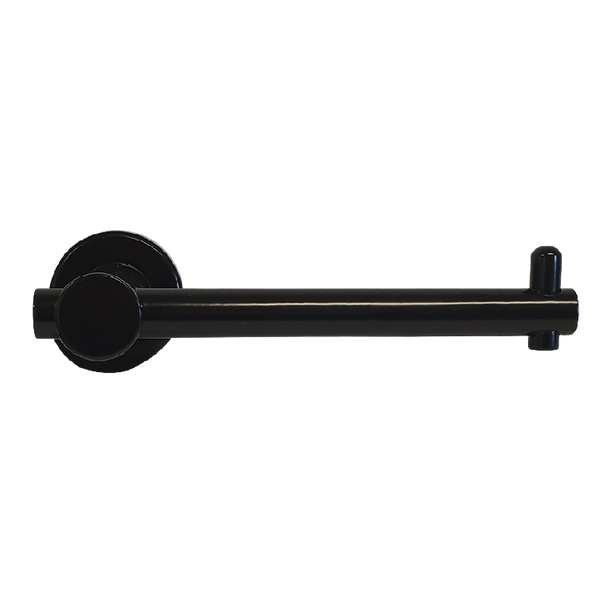 Metlam Single Toilet Roll Holder Concealed Fix In Designer Black