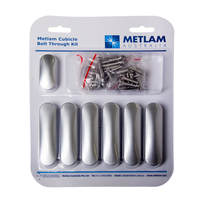 Metlam Bolt Through Kit In Satin Chrome Plate