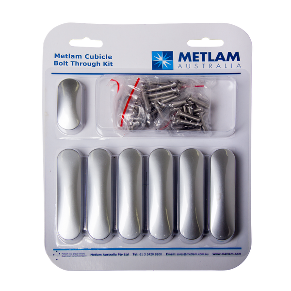 Metlam Bolt Through Kit In Satin Chrome Plate