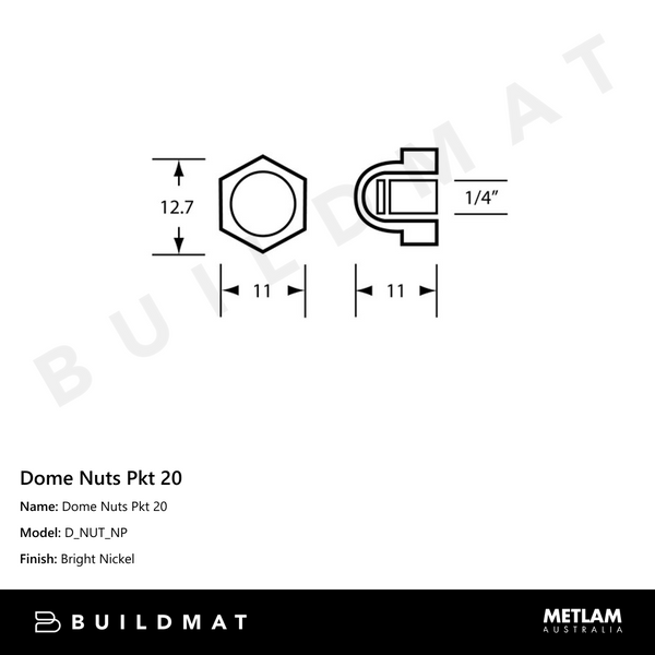 Metlam Dome Nuts Packet 20
