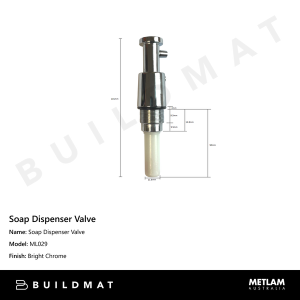 Metlam Soap Dispenser Valve