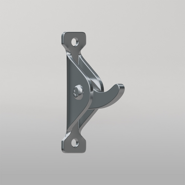 Metlam Collapsible Coat Hook Visible Fix In Satin Stainless Steel