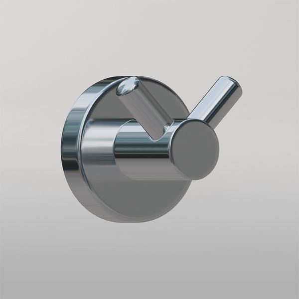 Metlam Double Coat Hook Concealed Fix In Polished Stainless Steel