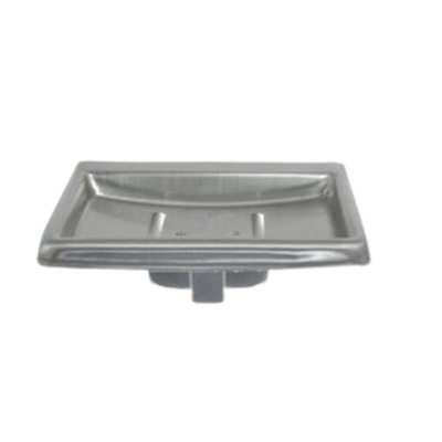 Metlam Soap Dish With Drain 85mm In Satin Stainless Steel