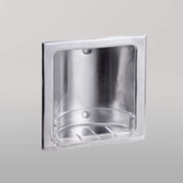 Metlam Recessed Soap Dish In Satin Stainless Steel