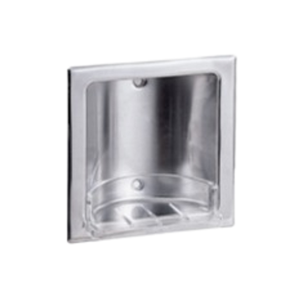 Metlam Recessed Soap Dish In Satin Stainless Steel