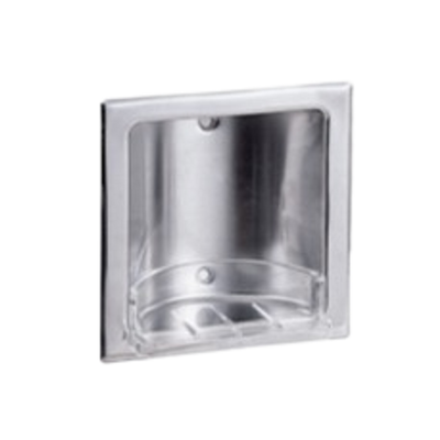 Metlam Recessed Soap Dish In Satin Stainless Steel