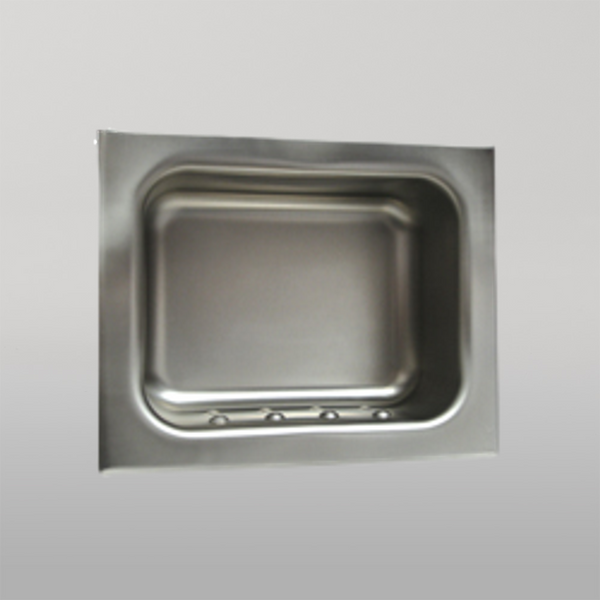 Metlam Anti-Ligature Recessed Heavy Duty Soap Holder In Satin Stainless Steel