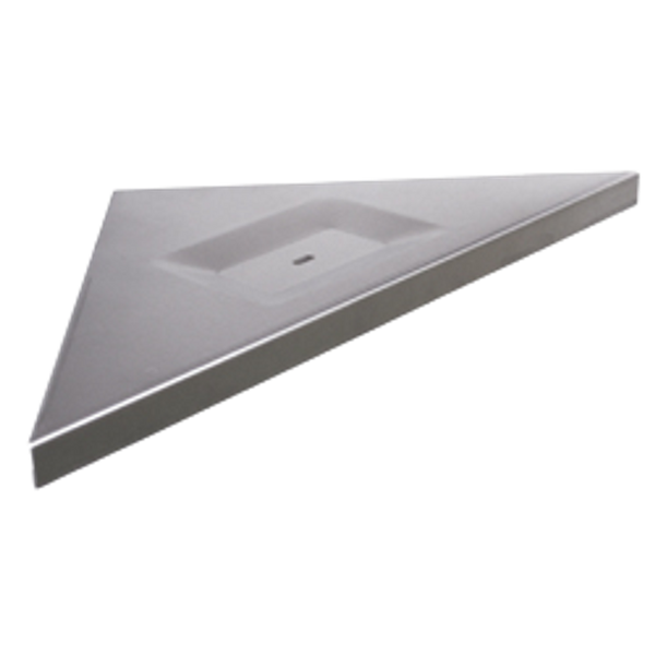 Metlam Corner Soap And Shampoo Holder In Satin Stainless Steel