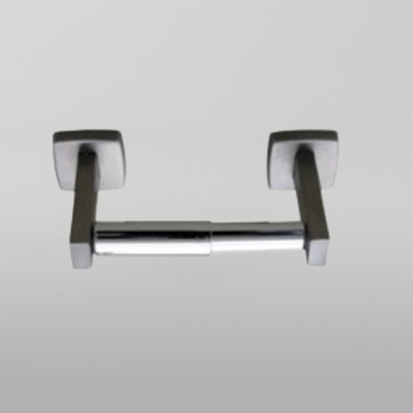 Metlam Single Toilet Roll Holder Chrome Plated In Satin Stainless Steel