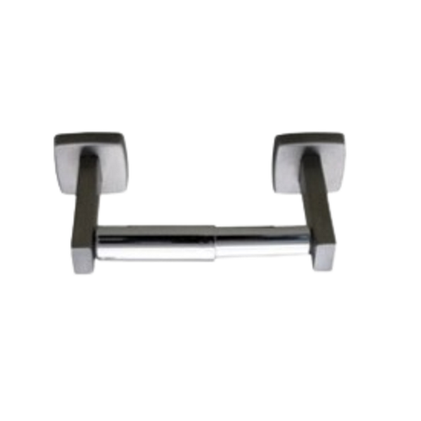 Metlam Single Toilet Roll Holder Chrome Plated In Satin Stainless Steel