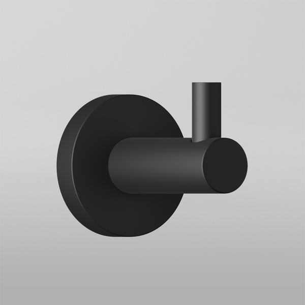 Metlam Hat And Coat Hook In Designer Black