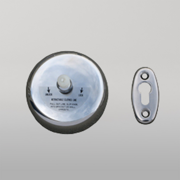 Metlam Retractable Clothes Line In Polished Stainless Steel