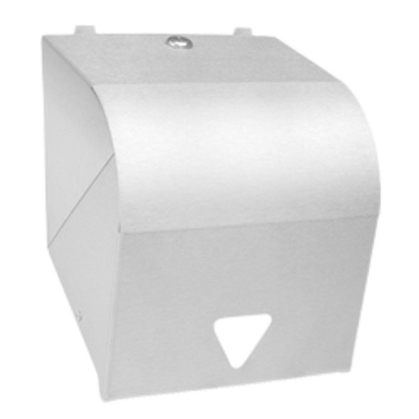 Metlam Paper Towel Roll Dispenser Lockable In White Powder Coat
