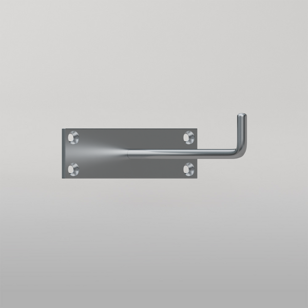 Metlam Equipment Hook Visible Fix In Satin Stainless Steel