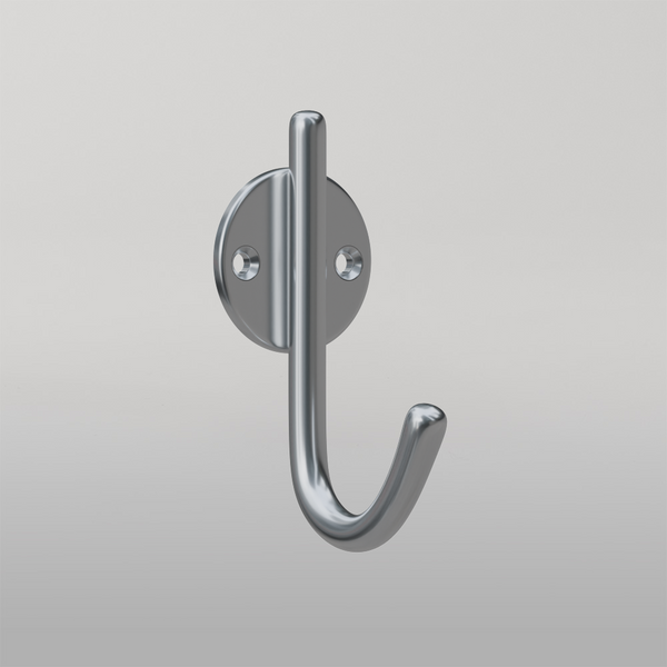 Metlam Catheter/Iv Hook Visible Fix In Satin Stainless Steel
