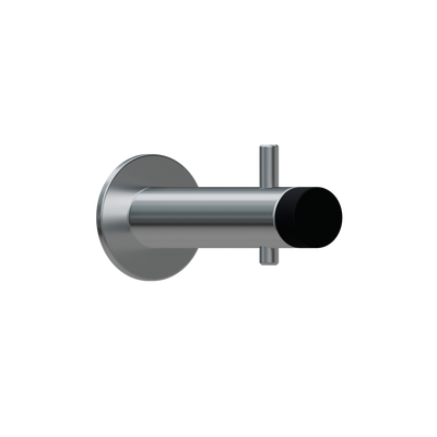 Metlam Coat Hook With Bumper Concealed Fix In Satin Stainless Steel