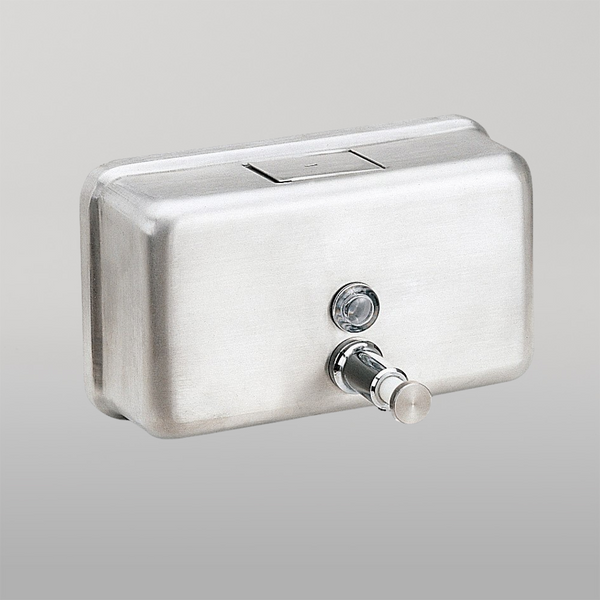 Metlam Horizontal Soap Dispenser In Satin Stainless Steel