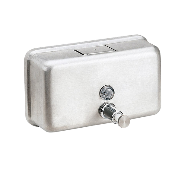 Metlam Horizontal Soap Dispenser In Satin Stainless Steel