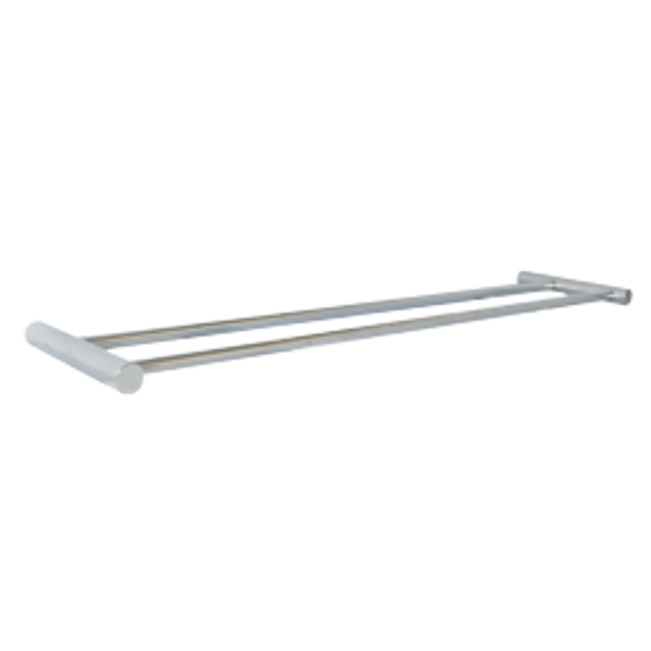 Metlam 620mm Lawson Double Towel Bar In Polished Stainless Steel