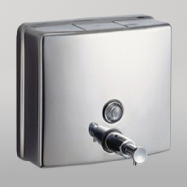 Metlam Square Soap Dispenser In Satin Stainless Steel