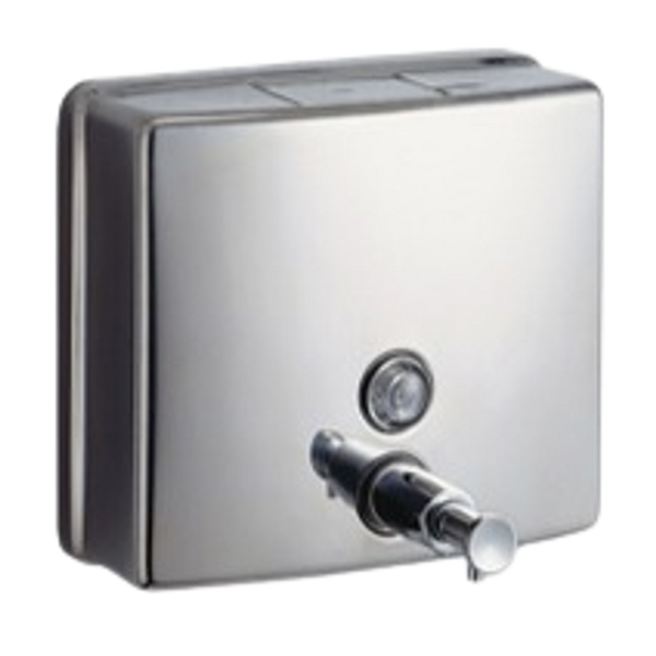 Metlam Square Soap Dispenser In Satin Stainless Steel