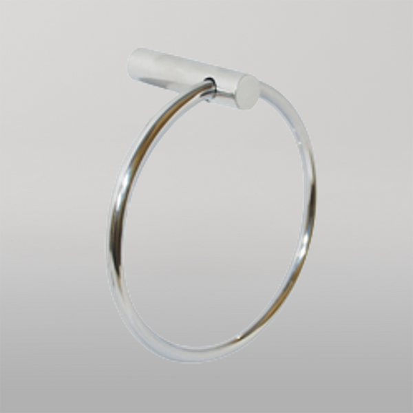 Metlam Lawson Towel Ring In Polished Stainless Steel