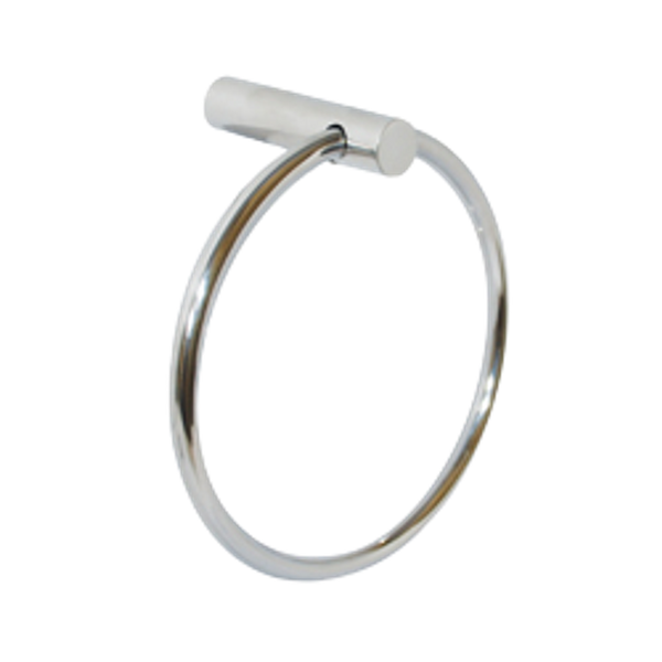 Metlam Lawson Towel Ring In Polished Stainless Steel