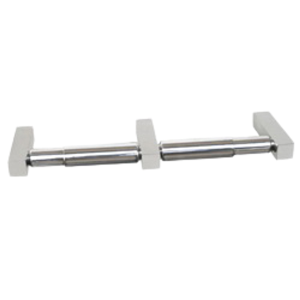 Metlam Paterson Double Toilet Roll Holder In Polished Stainless Steel