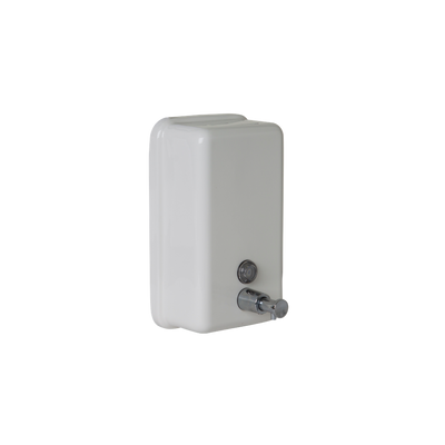 Metlam Vertical Soap Dispenser In Powder Coat White