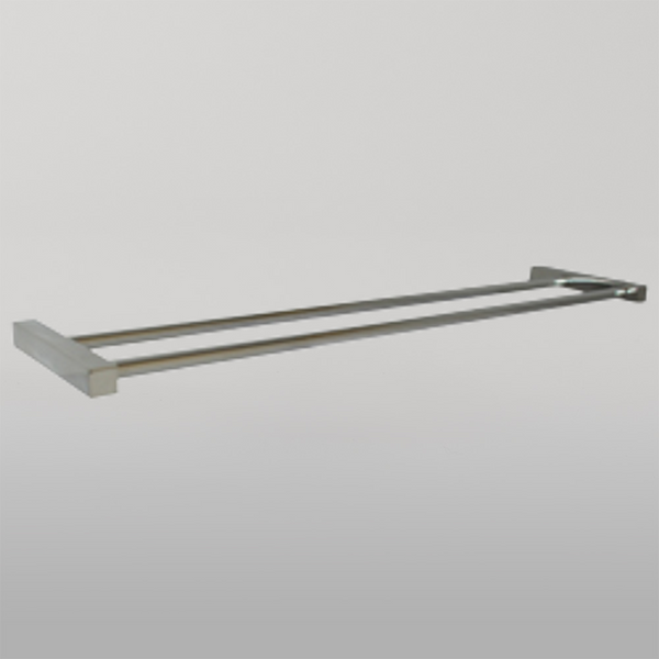 Metlam 620mm Paterson Double Towel Bar In Polished Stainless Steel