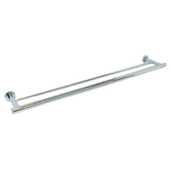 Metlam 700mm Lachlan Double Towel Bar In Bright Chrome Plate