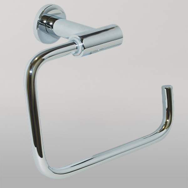 Metlam Lachlan Square Towel Holder In Bright Chrome Plate