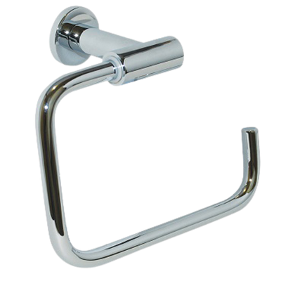 Metlam Lachlan Square Towel Holder In Bright Chrome Plate
