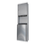 Metlam Paper Towel Dispenser And Waste Receptacle 49L Recessed In Satin Stainless Steel
