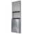 Metlam Paper Towel Dispenser And Waste Receptacle 49L Surface Mounted In Satin Stainless Steel